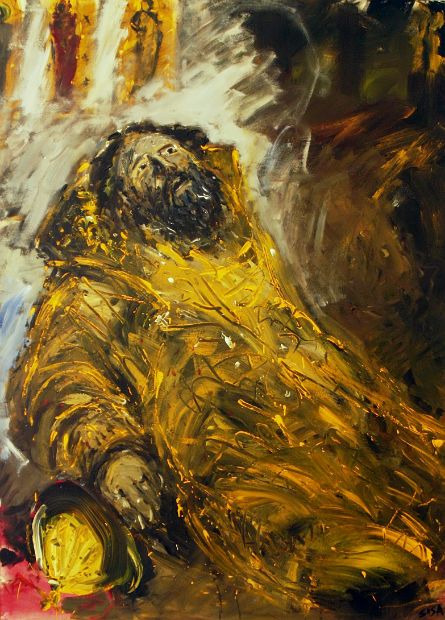 BORIS GODUNOW, Acryl auf Leinen, 180 x 130 cm